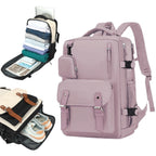 Mochila de Viaje para Cabina de Avion 43x30x18 para Vuelo Barato, Equipaje de Mano y Espaciosa con Compartimento para Zapatos y Mochila Antirrobo Multifuncional para Viajes (266)