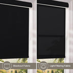 Estor Enrollable Translcido Economico Liso100 Poliester Facil de Instalar 60/80/100/120/150cm Estores para Ventanas y Puertas