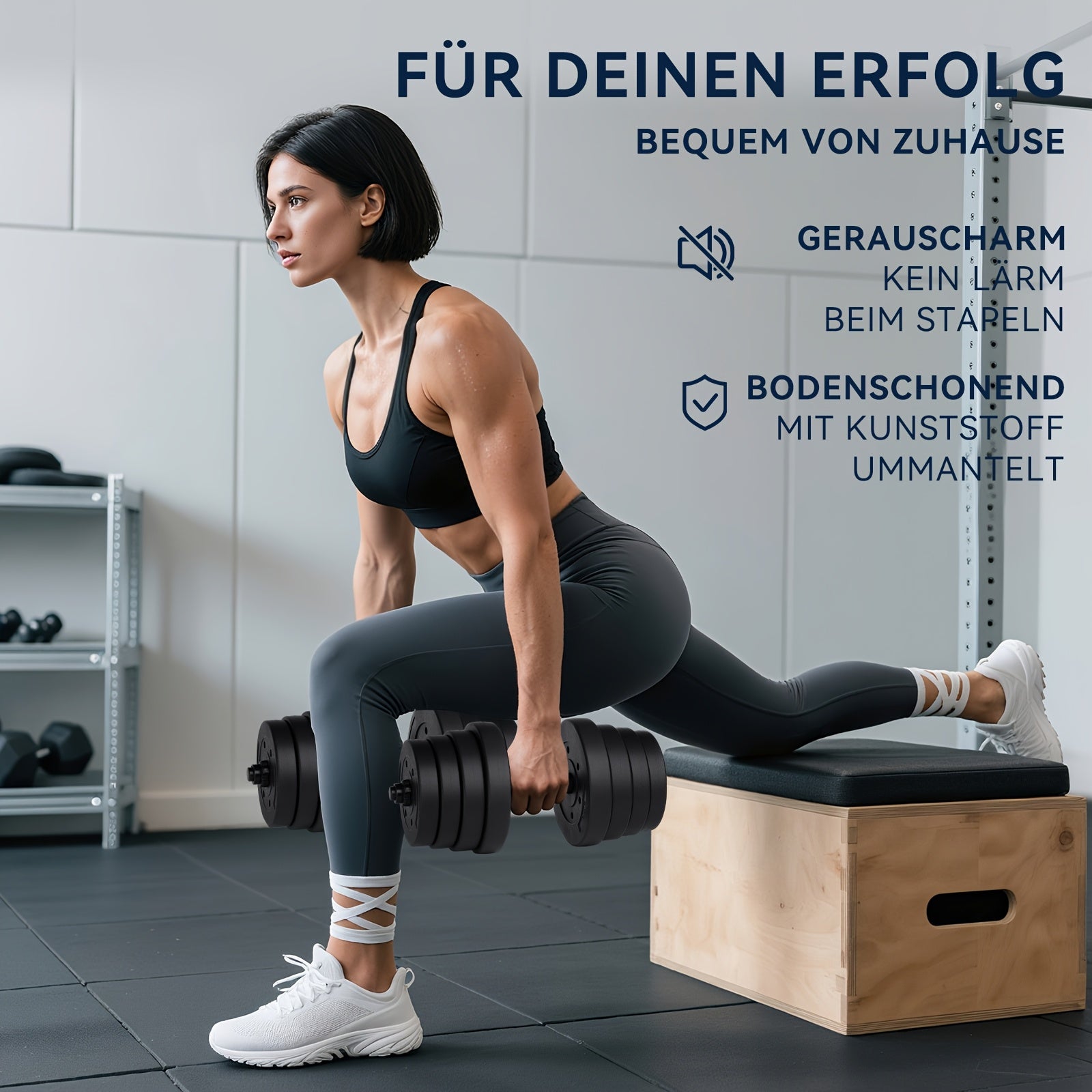 Juego de mancuernas ajustables 2 en 1 de 30 kg | Juego de mancuernas y barra | Equipo de gimnasio en casa para entrenamiento de fuerza, desarrollo muscular, ejercicios de brazos y fitness de cuerpo completo | Diseño que ahorra espacio para entrenamientos