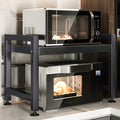 Estante Multifuncional para Microondas de Tres Niveles/Doble Nivel, Organizador de Encimera Ajustable, Soporte para Ollas y Microondas, Extensible y Retráctil, Almacenamiento para Cocina