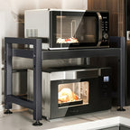 Estante Versátil para Cocina, Estante para Microondas, Almacenamiento de Encimera, Soporte Extensible para Hogar, Estante para Arrocera y Microondas, Estante de 2 Niveles, Almacenamiento de Encimera, Estante de Pie