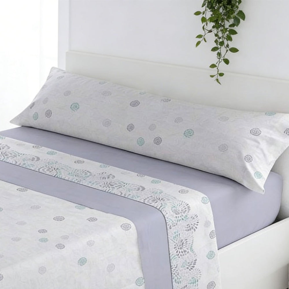 Juego de ropa de cama (Sábana ajustable, Cubrecama, Funda de almohada) | Juego de sábanas estampadas de 3 piezas | Primavera/Verano | Múltiples estilos | Tejido suave | 180cm - Múltiples tamaños disponibles