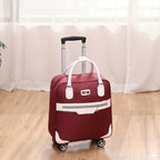 Maleta de Viaje Plegable de Gran Capacidad, Bolso de Viaje para Exteriores, Maleta con Ruedas, Bolso Unisex con 4 Ruedas Univer y Asa Retráctil, Maleta Ligera, Robusta y Duradera