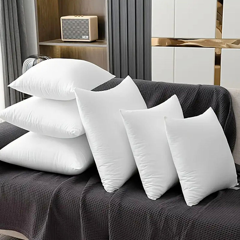 2/4 piezas de almohadas cuadradas suaves y esponjosas con cierre de cremallera desmontable - 45X45/50X50 cm, cojines decorativos multiusos para todas las estaciones, adecuados para camas, sofás, decoración del hogar - Estilo moderno