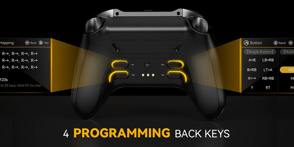 Mando inalámbrico con base de carga para PC, Switch y dispositivos móviles