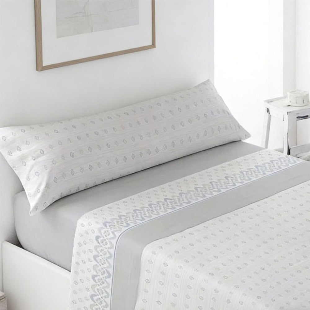 Juego de ropa de cama (Sábana ajustable, Cubrecama, Funda de almohada) | Juego de sábanas estampadas de 3 piezas | Primavera/Verano | Múltiples estilos | Tejido suave | 180cm - Múltiples tamaños disponibles