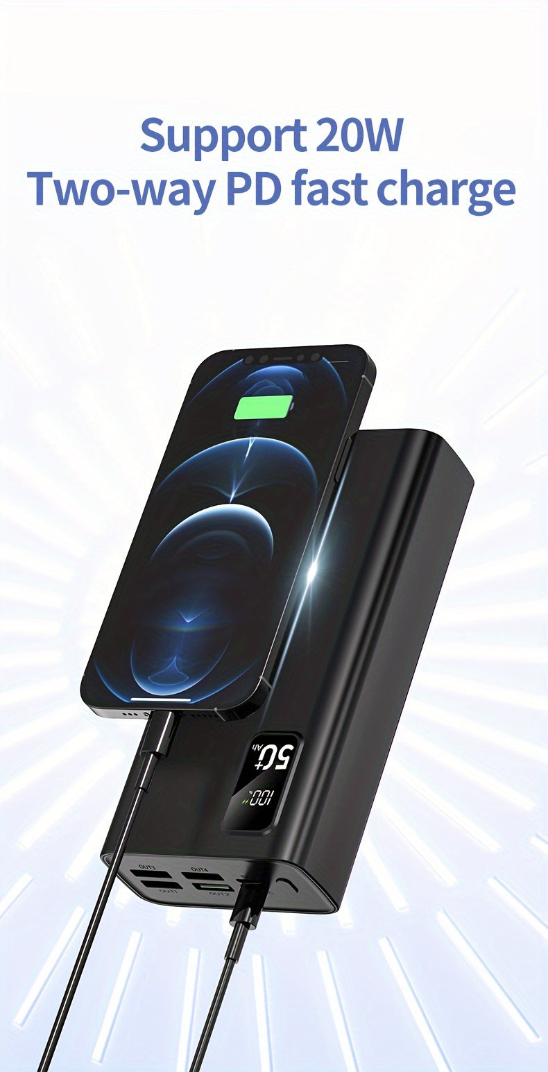 Power bank para carga durante viajes y uso diario | 50,000mAh