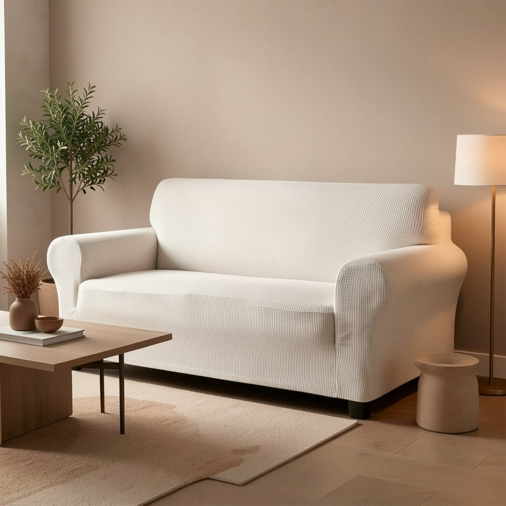 1 Funda Elástica para Sofá – Suave, Duradera, Antideslizante, Apta para Sofás de 1 a 4 Plazas, Lavable a Máquina, Resistente a Arañazos, Decoración Moderna para Sala de Estar, Dormitorio y Oficina