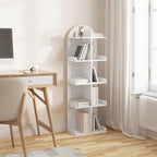 1 estantería, estante de almacenamiento de pie, estante de oficina, estante para CD, diseño abierto, 5 niveles, 10 estantes, adecuado para sala de estar, dormitorio, sala de estudio, W40Xh126Xd24 Cm