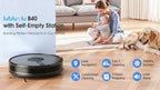 Lubluelu B40 Robot Aspirador y Fregona 3 en 1 | Succión Potente de 7500 Pa, Bajo Ruido de 62 dB, Cuerpo Ultradelgado de 9.98 cm, Mapeo de 5 Pisos, Modos de Limpieza Diversificados, Ideal para Pelo de Mascota, Alfombra y Suelo Duro, Regalos Ideales de Navi