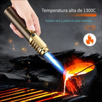 Encendedor metálico resistente al viento inflable | Para velas, camping y barbacoa