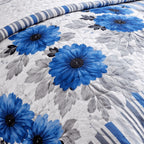 Colcha Bouti Verano Estampada Reversible – Microfibra Suave y Duradera, Antiárrugas, Secado Rápido, Ligera para Cama Individual 90 y Doble – Sin Fundas de Almohada