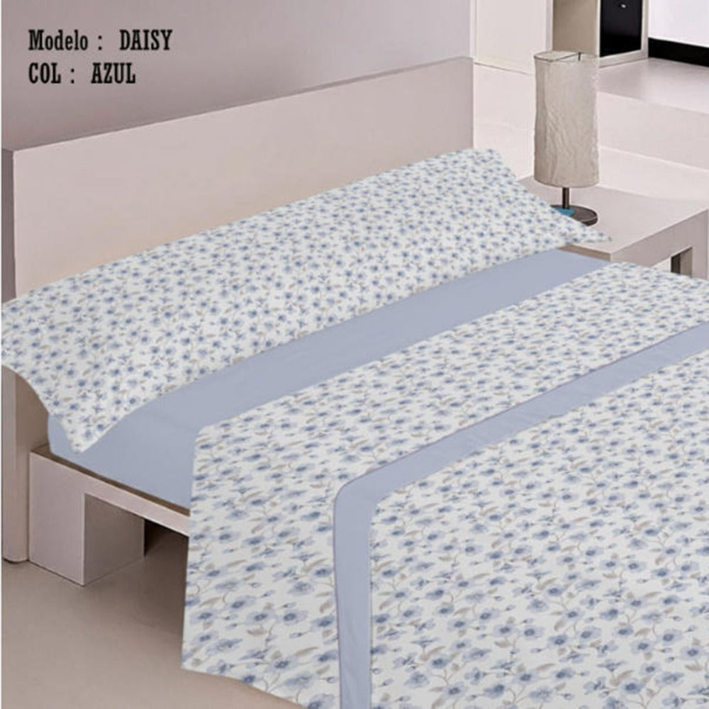 Juego de Sábanas Estampadas Para Cama 90,Cama 105,Cama 135,Cama 150 ,Juego de Cama Confortable de Tacto Suave 3Piezas(1Funda de Almohada 1Sábana Encimera 1Bajera Ajustable)