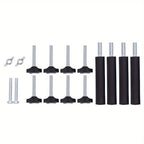Juego de 3 soportes univer negros para guitarra, aptos para múltiples instrumentos