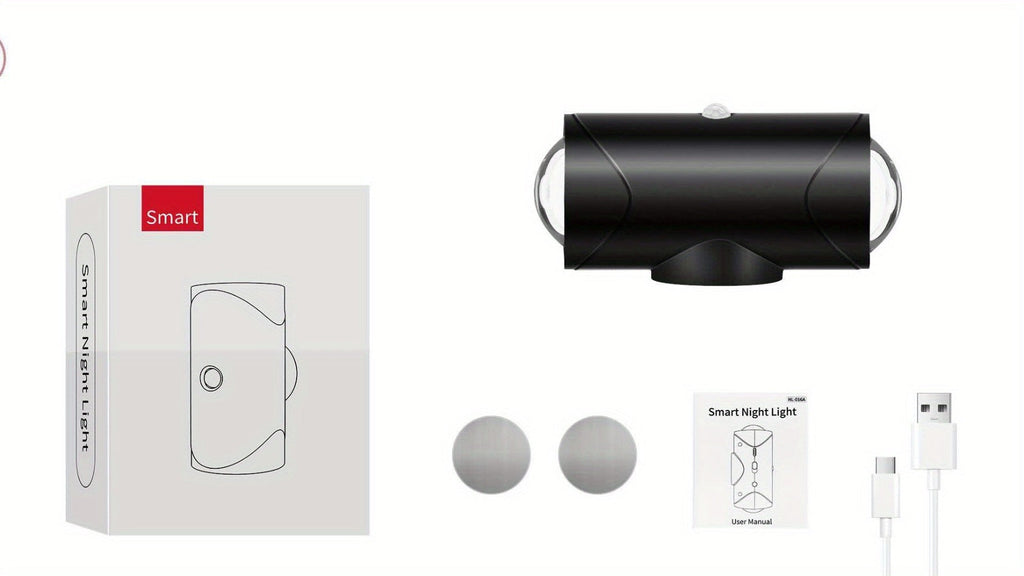 1pc O 2pcs O 4pcs Luz Nocturna con Sensor de Inducción RGB con Cable USB, Batería Grande de 1500Mah, Modo de Luz Constante e Inducción, Utilizada para Interiores, Cocina, Dormitorio, Escaleras, Etc.