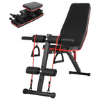 Banco de Mancuerna Plegable Inclinable Banco de Pesas Musculación Multifuncional para Entrenamiento Completo Máquina de Fitness Gimnasio Hogar
