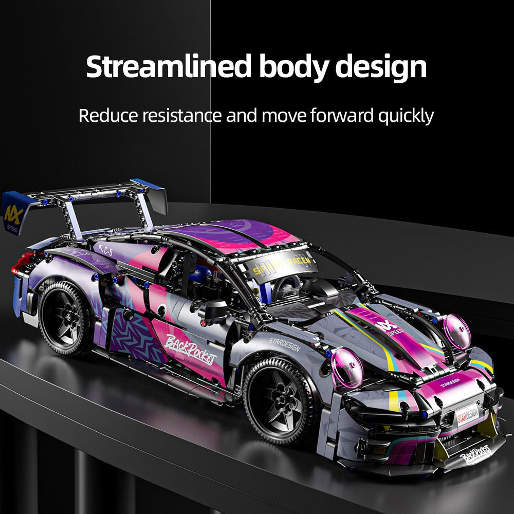 Serie 1:10, Modelo de Coche Deportivo para Armar, Bloques de Construcción Geniales de la Serie de Coches Deportivos, Diseño con Sentido de Ciencia y Tecnología, Empalme Simple y de Buena Operación, Adecuado para Coleccionistas, Regalo para Festivales y Cu