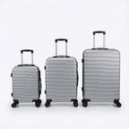 Juego de 3 Maletas Tamaños 18" (51X33X20cm), 22" (61x41x25cm), 26" (71x46x31cm) Medidas con ruedas incluidas, con Cerradura Numérica Maleta Cabina Trolley con Carcasa ABS Ligera, Asa Telescópica de Aluminio y 4 Ruedas Giratorias 360°