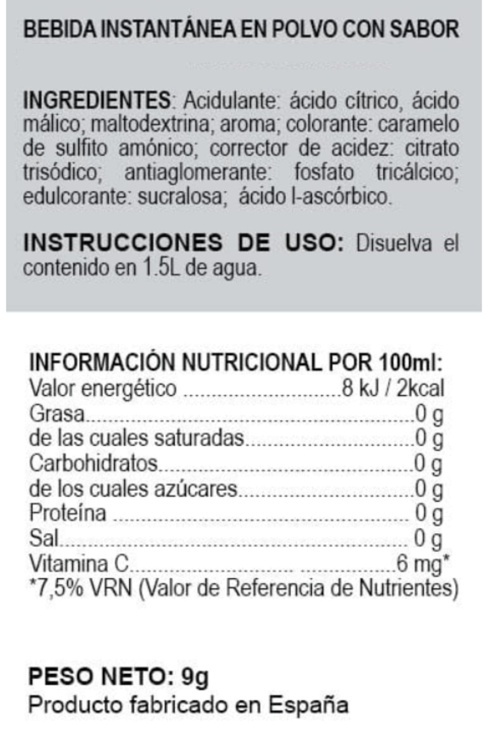 BEBIDAS MIX de ELEVEN FIT, 20 Sobres de Sabores Variados SIN AZÚCAR, Bebidas Instantáneas, 9g x 20 Sobres
