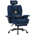 Silla de gaming SYMINO, silla de oficina ergonómica de piel PU con soporte lumbar - Silla de escritorio reclinable para computadora para adultos, asiento de videojuegos estilo carreras (altura y reposacabezas ajustables)