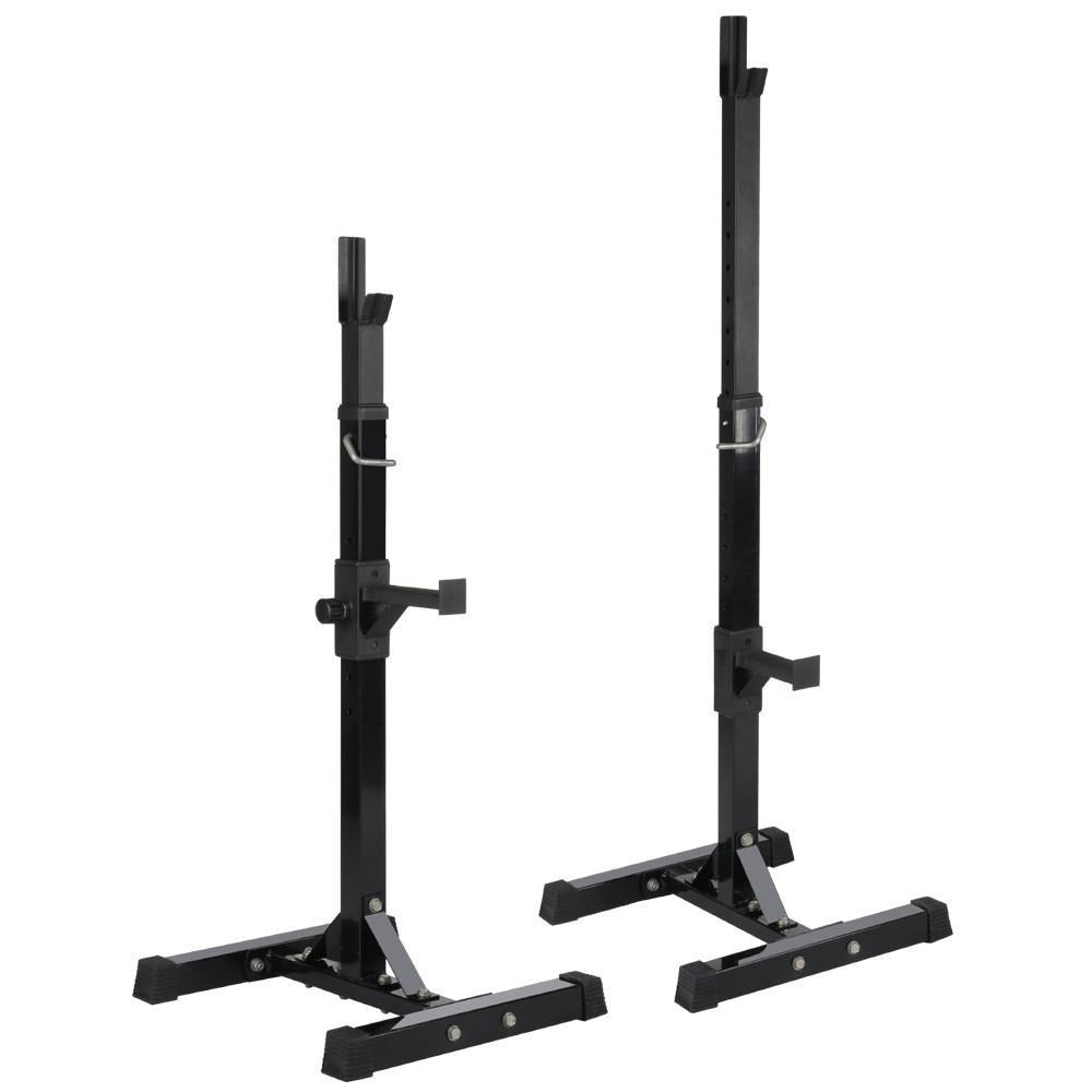 Costoffs Soporte Ajustable para Mancuernas, Estante para Barra, Rack de Levantamiento de Pesas de Metal con Capacidad de 250 kg, Soporte para Sentadillas