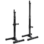 Costoffs Soporte Ajustable para Mancuernas, Estante para Barra, Rack de Levantamiento de Pesas de Metal con Capacidad de 250 kg, Soporte para Sentadillas