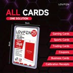 LOVFEN - Fundas de Carga Superior para Tarjetas de 35 puntos - 1000 Unidades (Paquete de 40x25) - Tamaño Regular 7.62x10.16 cm - Protege tus Tarjetas de Béisbol y Deportes con Estas Fundas Protectoras de Plástico Duro Transparente