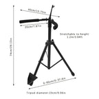 Soporte de Violonchelo Ajustable para Altura - Plegable, Construcción Robusta de Hierro, 74-120cm/29-47in, - Abrazadera Segura y Patas Antideslizantes para Uso en Casa, Estudio, Orquesta, Coro, Equipo de Orquesta, Diseño Moderno, Equipamiento Musical Dura