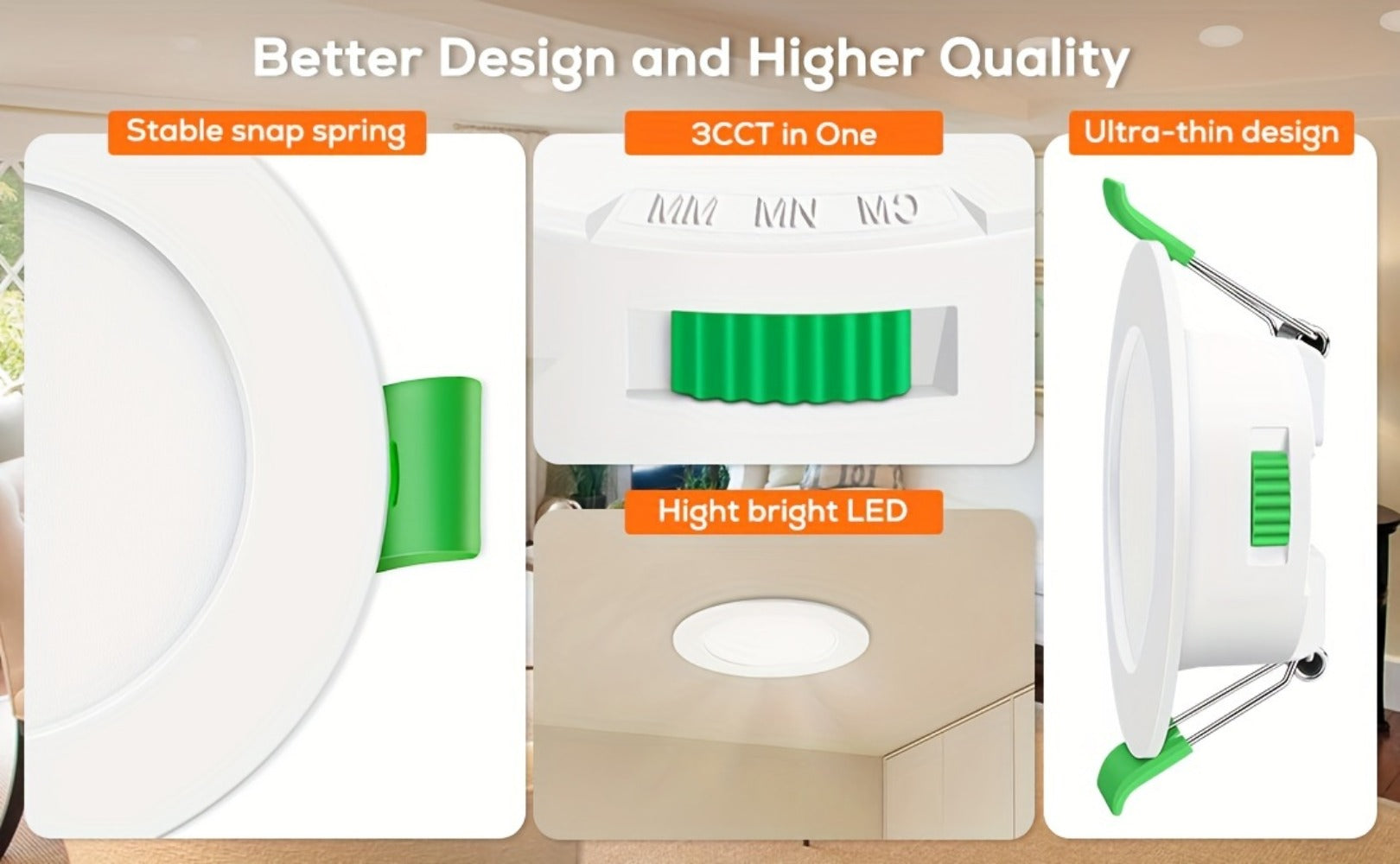 Foco LED empotrable regulable 6pcs | Dormitorio salón cocina y pasillo