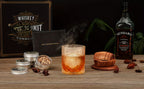 Kit Ahumador de Whisky con Antorcha - 6 Sabores de Leña en Chip, 2 Vasos, 2 Moldes de Hielo - Kit Infusor Ahumador de Cocktail, Kit Ahumador de Bebidas Old Fashioned, Regalos de Cumpleaños de Bourbon Whisky para Hombres, Papá (NO Butano)