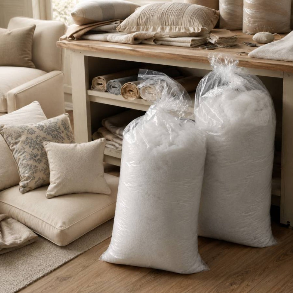 Relleno para almohadas | Relleno para cojines de respaldo | Relleno de microfibra de 1000 g o 500 g | Suave y cómodo | Apto para cojines, almohadas y manualidades
