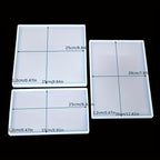 Juego de 3 moldes grandes de silicona para manualidades con resina