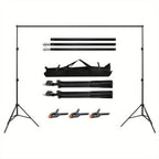 Kit de soporte de fondo ajustable para fotos con bolsa de transporte, accesorios de edificios coleccionables para decoración estacional