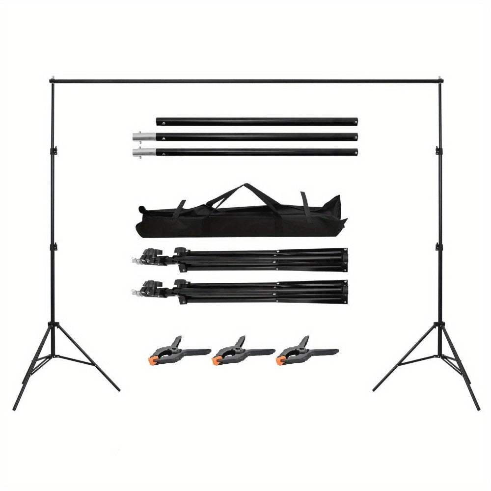 Kit de soporte de fondo ajustable para fotos con bolsa de transporte, accesorios de edificios coleccionables para decoración estacional