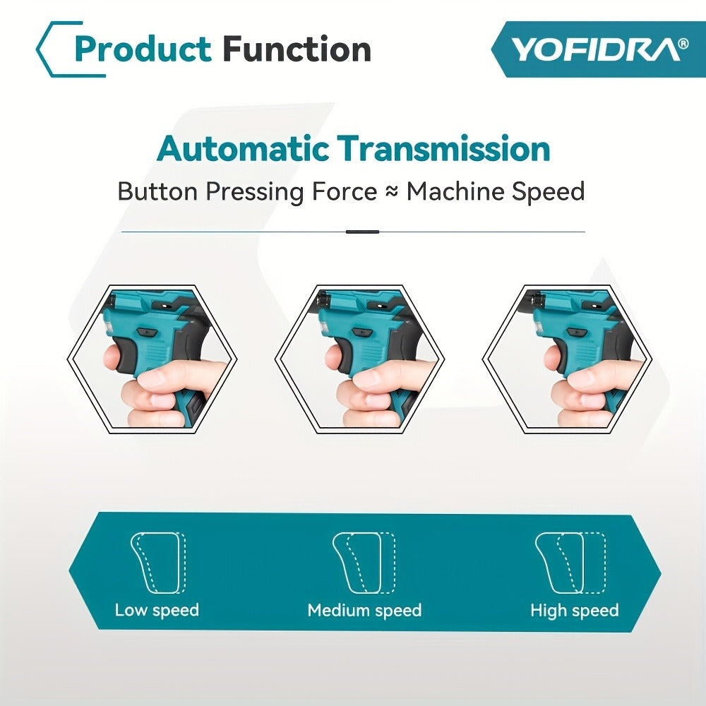 Llave de impacto inalámbrica de 1100 Nm para coche muebles y taller | diseño funcional