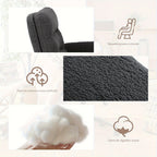 Sillas de oficina | Silla de Oficina, Silla de Maquillaje de Faux Fleece, Silla Giratoria Cómoda, Silla Ergonómica de Oficina, Altura Ajustable