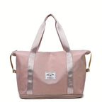 Bolso de mano de gran capacidad, equipaje de fin de semana ligero de nailon, bolsa de viaje portátil para gimnasio y almacenamiento