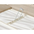 Mesa plegable para cama y sofá con altura ajustable de 5 niveles, bandeja con superficie ajustable y portavasos, mesa pequeña multifunción para ordenador, libros, trabajo y estudio en casa (56x32x25cm)