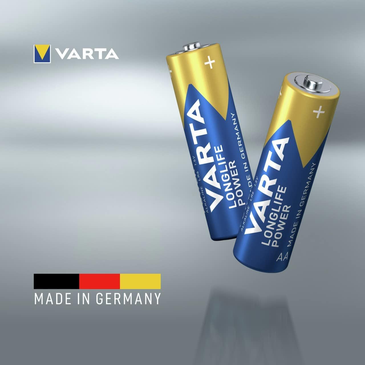 Pilas | VARTA Pilas AA y AAA Alcalinas de Alto Rendimiento, 20 Pilas AA + 20 Pilas AAA, VARTA Longlife Power, Ultra Larga Duración, Energía