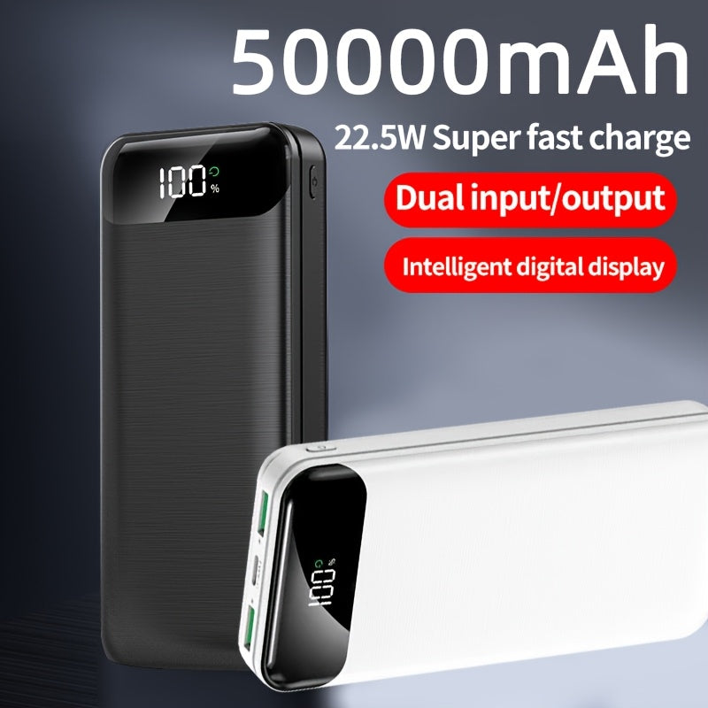 Power bank para carga durante viajes y uso diario | 50000mAh y Extraíble