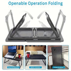 Mesa para cama/sofá portátil, bandeja para sofá, escritorio para el hogar, bandeja para desayuno con soporte para tazas, películas en la cama, marco para cama para portátil, mesa para cama con patas plegables artículos para el hogar.