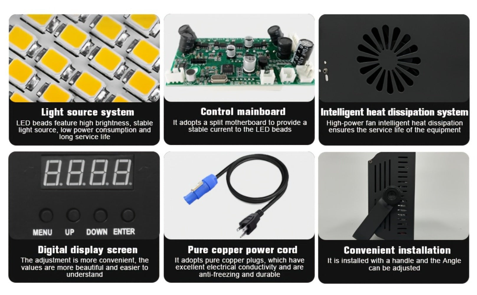 POLET 200W LEDRGBW 4 en 1 luz estroboscópica con partición 8+8 blanca 8000K DMX512 superbrillante para DJ, lavado, bodas, bar, efectos de iluminación escénica estroboscópica para fiestas, clubes y espectáculos