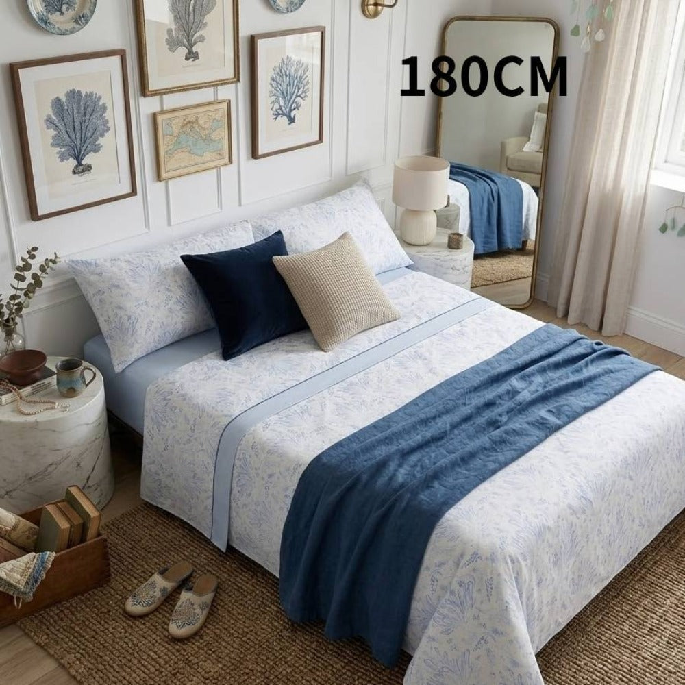Juego de sábanas de tres piezas | Juego de sábanas de verano de tres piezas | Tejido suave | Suave al tacto | Cómodo y transpirable | Protege tu sueño | Juego de sábanas estampadas de tres piezas | 90CM, 105CM, 135CM, 150CM, 180CM.