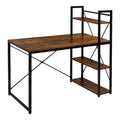 Escritorio - Mesa de Ordenador con Estantes - Escritorio para PC - Oficina en Casa Industrial - 60X120X76/120
