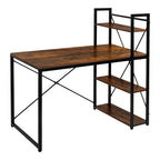 Escritorio - Mesa de Ordenador con Estantes - Escritorio para PC - Oficina en Casa Industrial - 60X120X76/120