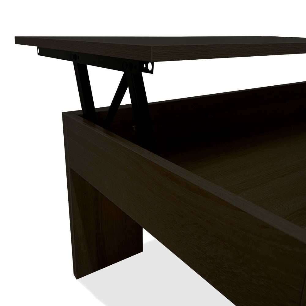 Mesa de Centro Elevable Nyana Home Mesa Multifuncional con Almacenaje Oculto Estructura Robusta y Estable Desplegable con Doble Altura