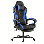 Silla Gamer, Silla de Computadora, Inclinación de Respaldo de 135°, Silla Ergonómica con Reposapiés, Silla de Oficina, Silla de Computadora Ergonómica con Soporte Lumbar, Silla para Esports