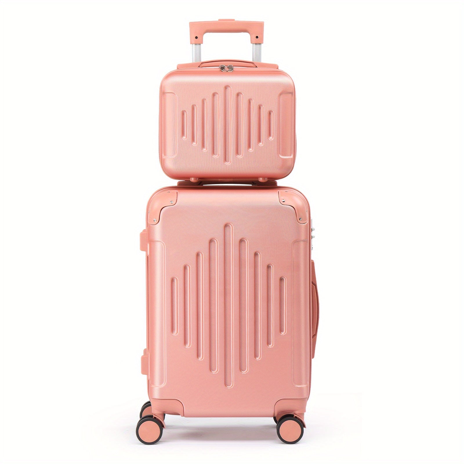 Maletas de Viaje 2 Piezas con Ruedas Giratorias, Ligero y Aprobado para Aerolíneas, Carcasa Dura ABS, Tamaño 12"+20", Set de Equipaje de Mano