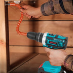 Juego de taladro de 10 mm, taladro de impacto eléctrico, destornillador eléctrico y kit de herramientas eléctricas, adecuado para decoración del hogar, apriete de tornillos y diseño, compatible con herramientas alimentadas por batería ONEVAN