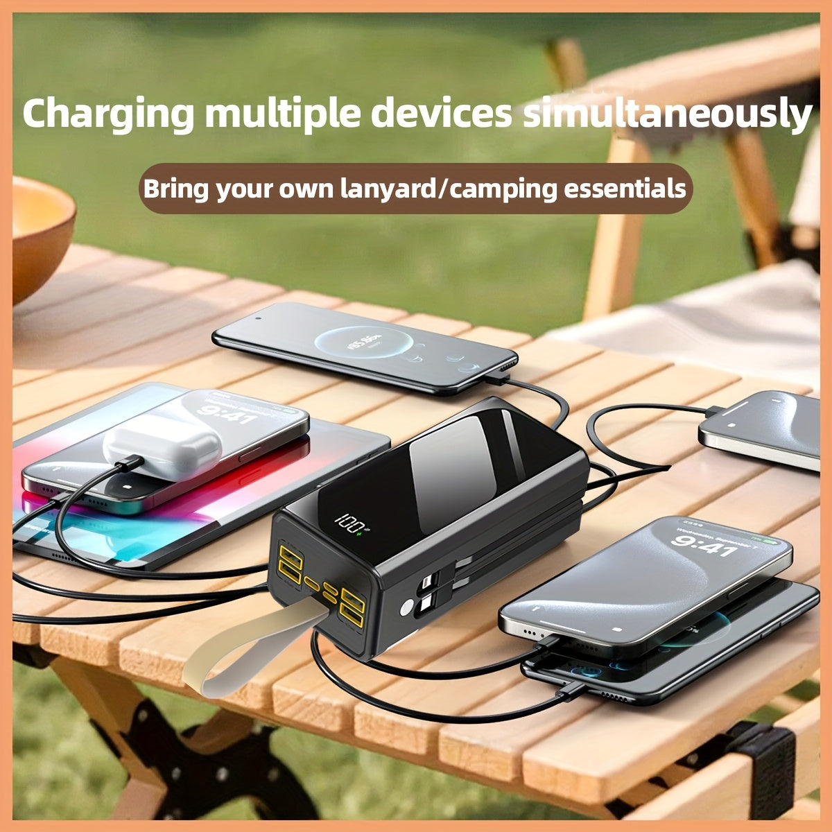 Power bank para carga durante viajes y uso diario | 80000mAh y 30W